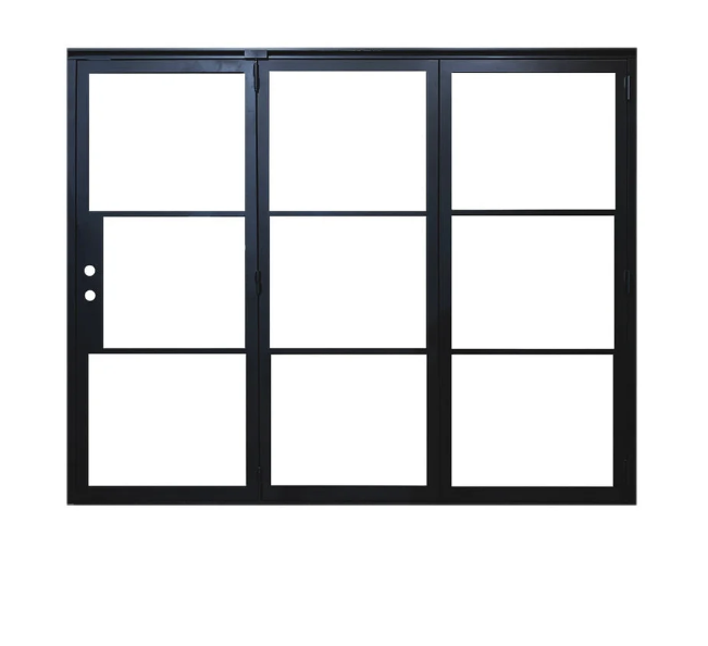 Steel bifold patio doors in Austin TX opening to outdoor living space